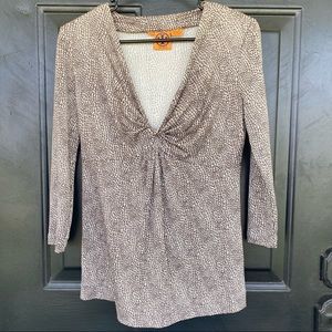 Tory Burch silk knotted front pullover